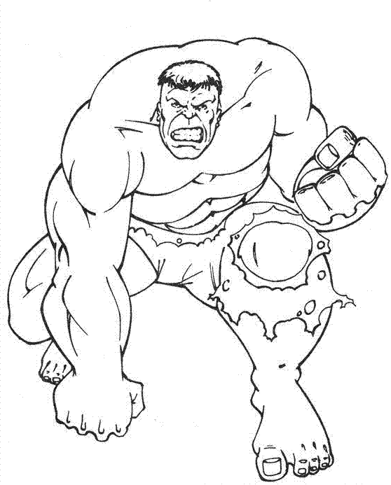 Dibujo para colorear: Hulk (Superhéroes y Supervillanos) #79012 - Dibujos para Colorear e Imprimir Gratis