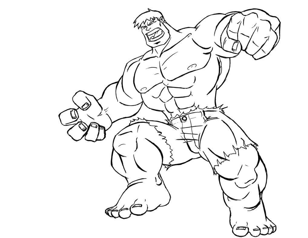 Dibujo para colorear: Hulk (Superhéroes y Supervillanos) #79016 - Dibujos para Colorear e Imprimir Gratis