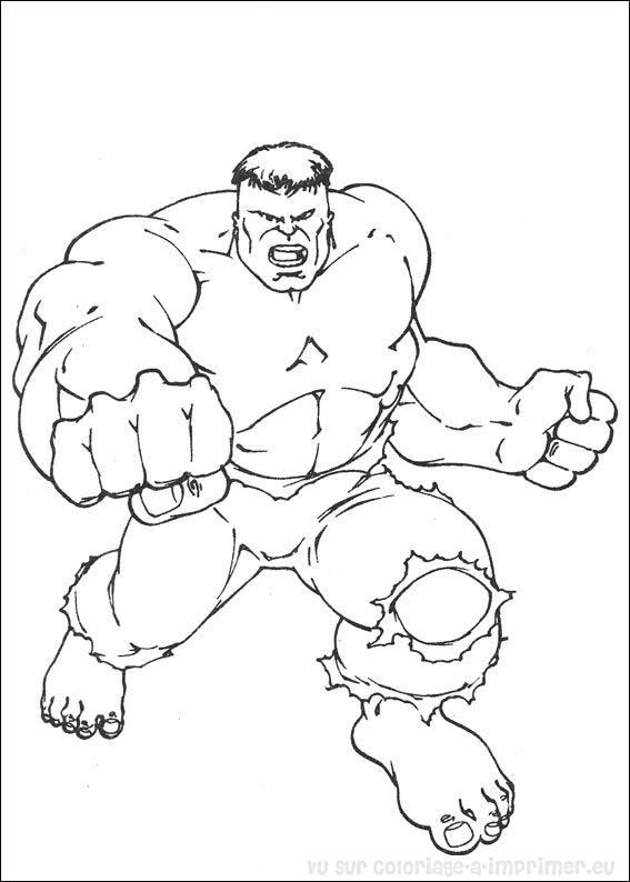 Dibujo para colorear: Hulk (Superhéroes y Supervillanos) #79022 - Dibujos para Colorear e Imprimir Gratis