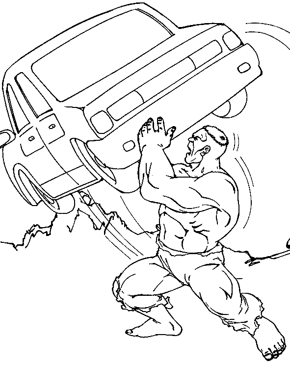 Dibujo para colorear: Hulk (Superhéroes y Supervillanos) #79035 - Dibujos para Colorear e Imprimir Gratis