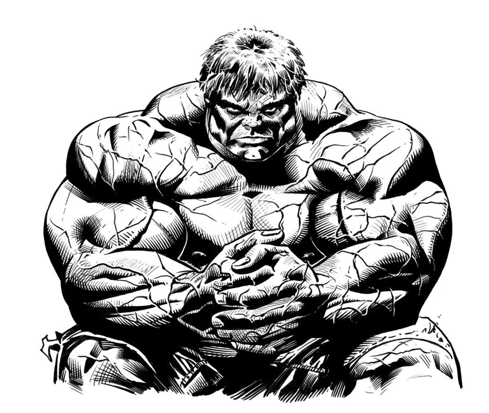 Dibujo para colorear: Hulk (Superhéroes y Supervillanos) #79036 - Dibujos para Colorear e Imprimir Gratis