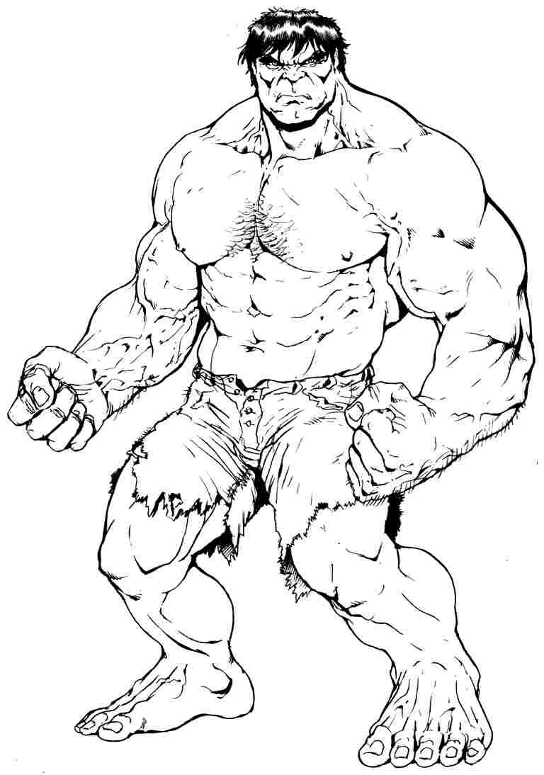 Dibujo para colorear: Hulk (Superhéroes y Supervillanos) #79082 - Dibujos para Colorear e Imprimir Gratis