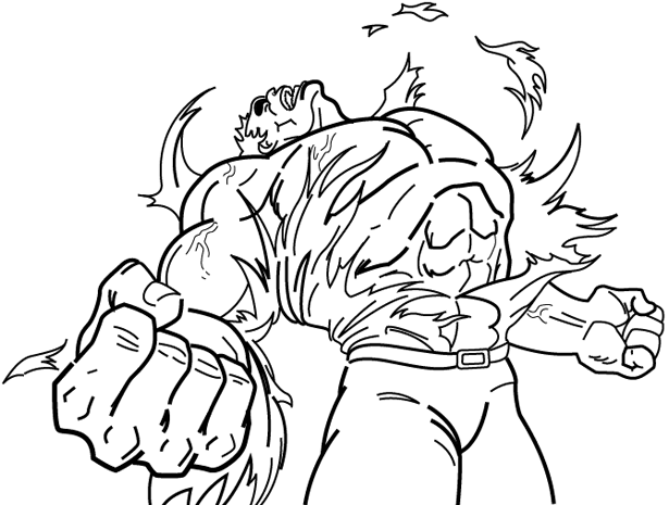 Dibujo para colorear: Hulk (Superhéroes y Supervillanos) #79104 - Dibujos para Colorear e Imprimir Gratis