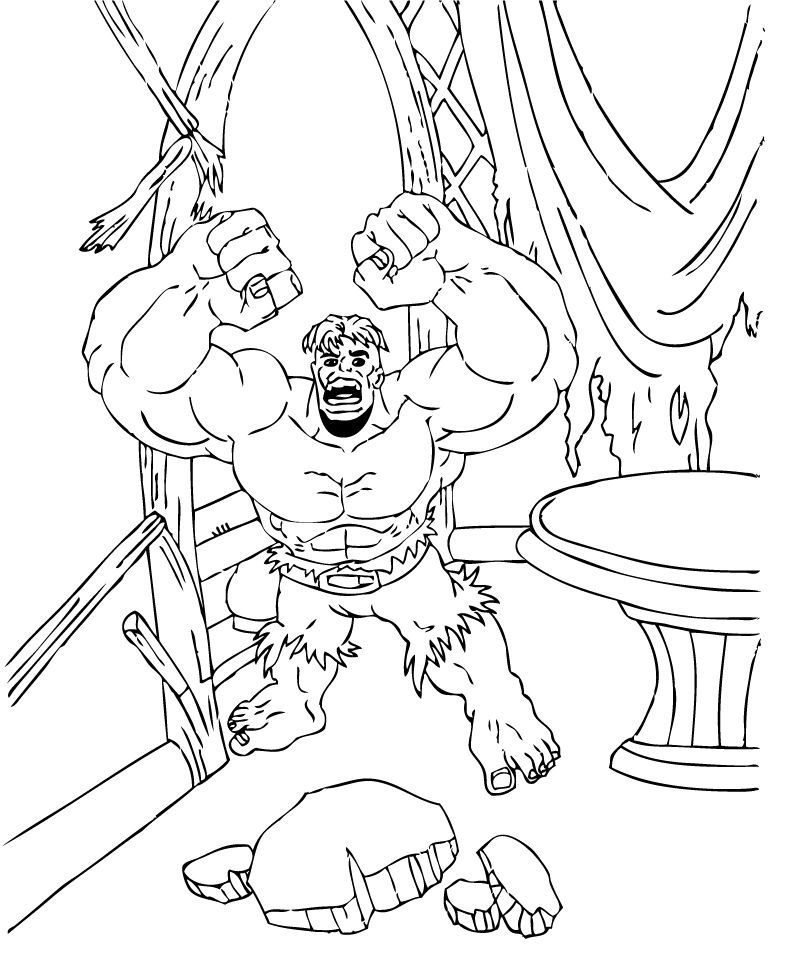 Dibujo para colorear: Hulk (Superhéroes y Supervillanos) #79108 - Dibujos para Colorear e Imprimir Gratis