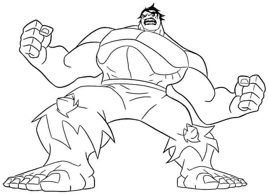 Dibujo para colorear: Hulk (Superhéroes y Supervillanos) #79111 - Dibujos para Colorear e Imprimir Gratis