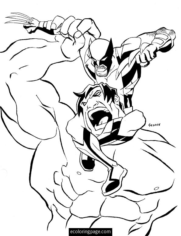 Dibujo para colorear: Hulk (Superhéroes y Supervillanos) #79113 - Dibujos para Colorear e Imprimir Gratis
