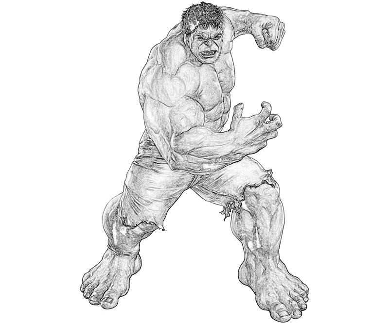 Dibujo para colorear: Hulk (Superhéroes y Supervillanos) #79136 - Dibujos para Colorear e Imprimir Gratis