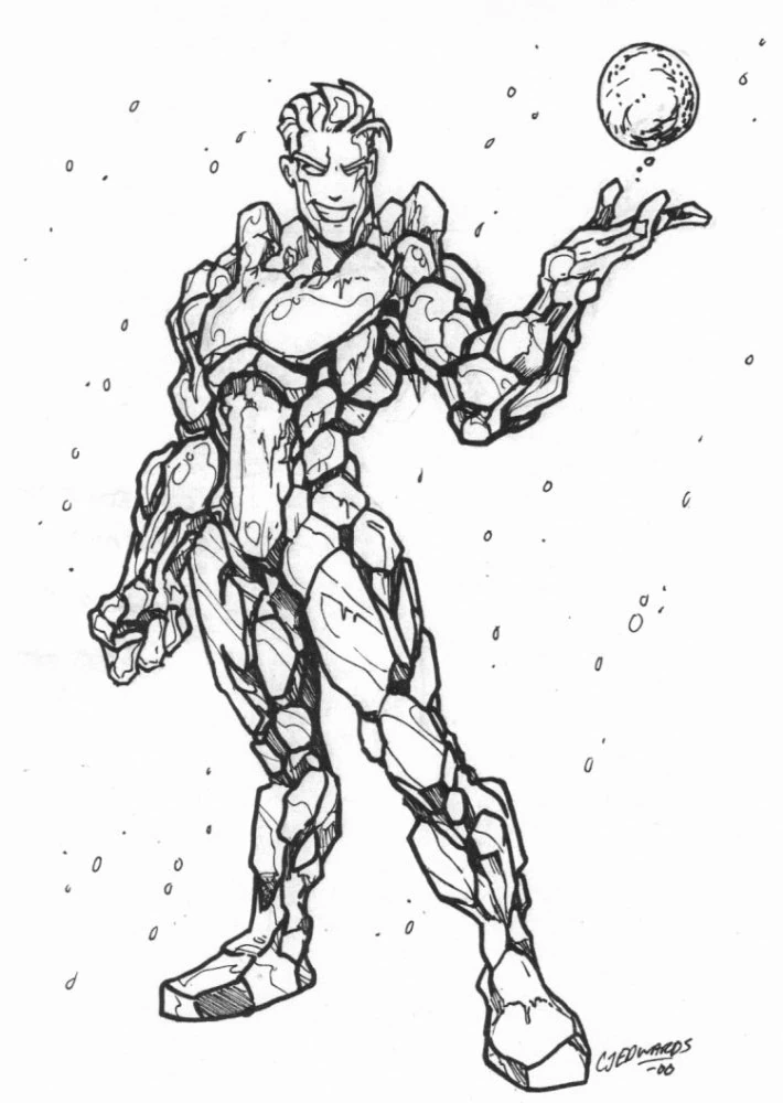 Dibujo para colorear: Iceman (Superhéroes y Supervillanos) #83536 - Dibujos para Colorear e Imprimir Gratis