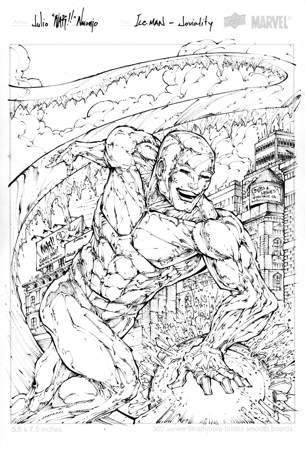 Dibujo para colorear: Iceman (Superhéroes y Supervillanos) #83553 - Dibujos para Colorear e Imprimir Gratis