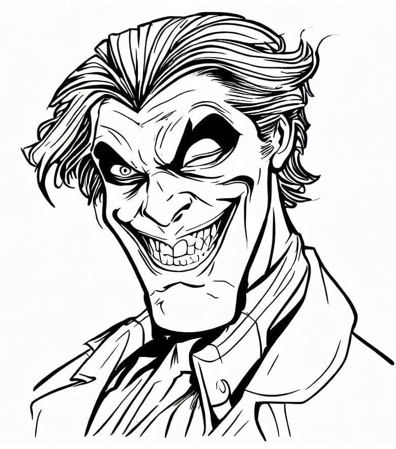Dibujo gratuito Joker #202164 de la coleccion Superhéroes y Supervillanos para imprimir