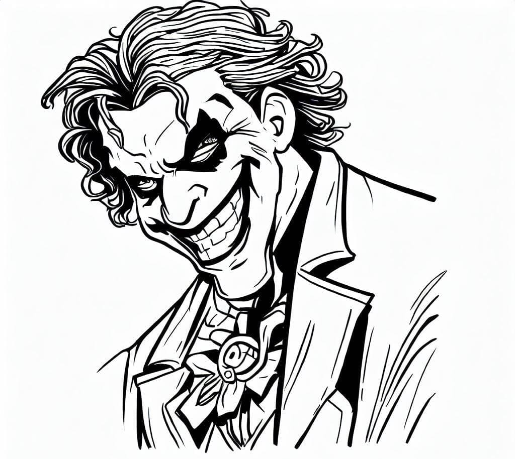 Dibujo gratuito Joker #202165 de la coleccion Superhéroes y Supervillanos para imprimir