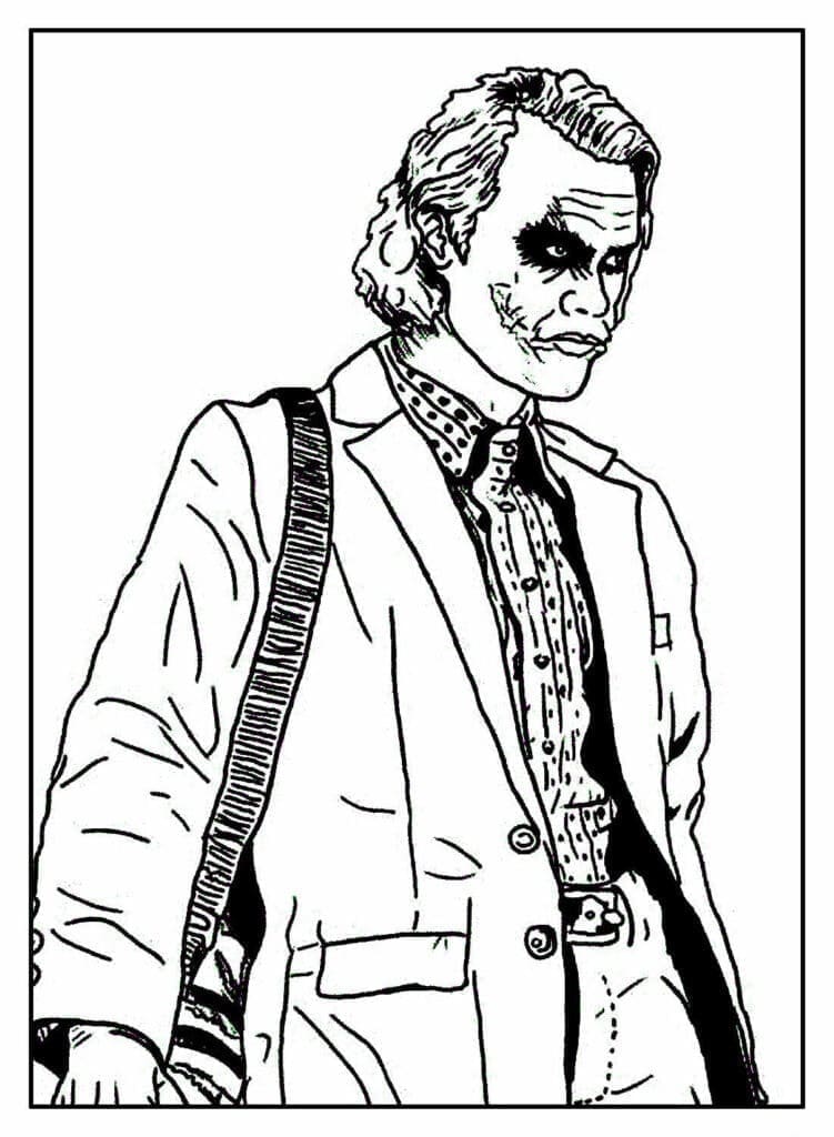 Dibujo gratuito Joker #202166 de la coleccion Superhéroes y Supervillanos para imprimir