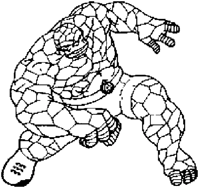 Dibujo gratuito La Cosa #81962 de la coleccion Superhéroes y Supervillanos para imprimir Dibujo gratuito La Cosa #81962 de la coleccion Superhéroes y Supervillanos para imprimir