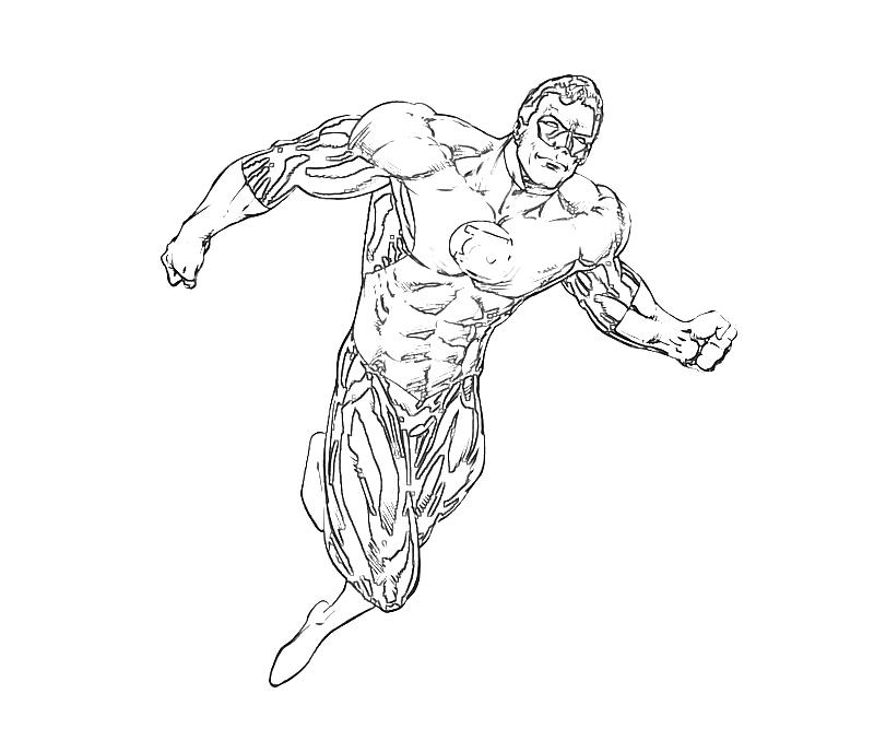 Dibujo gratuito Linterna Verde #81315 de la coleccion Superhéroes y Supervillanos para imprimir