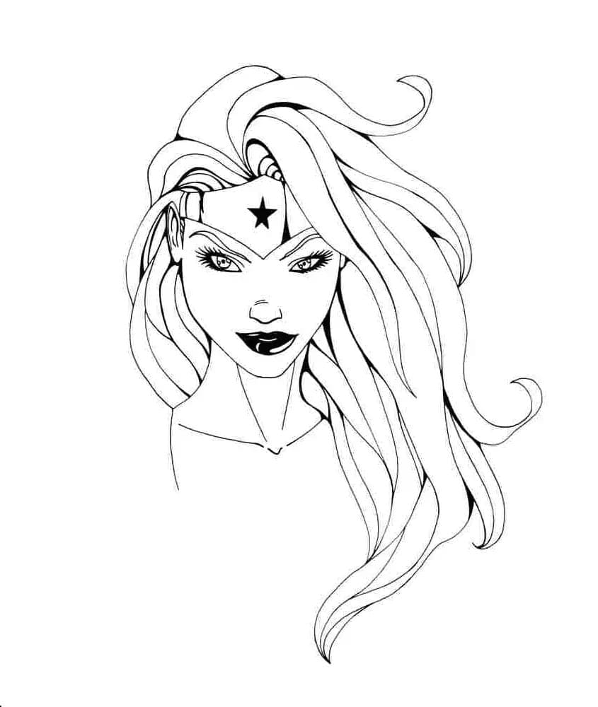 Dibujo para colorear: Mujer Maravilla (Superhéroes y Supervillanos) #196932 - Dibujos para Colorear e Imprimir Gratis