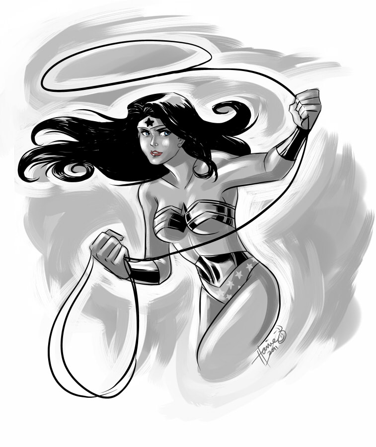 Dibujo para colorear: Mujer Maravilla (Superhéroes y Supervillanos) #74676 - Dibujos para Colorear e Imprimir Gratis
