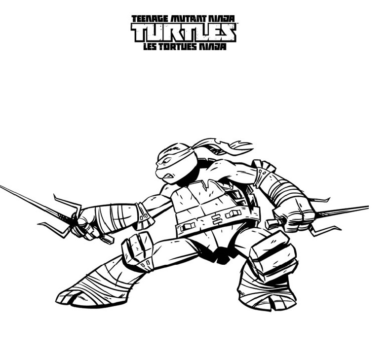 Dibujo para colorear: Ninja Turtles (Superhéroes y Supervillanos) #75367 - Dibujos para Colorear e Imprimir Gratis