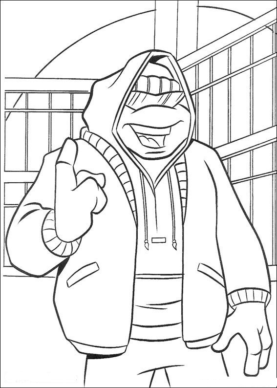 Dibujo gratuito Ninja Turtles #75434 de la coleccion Superhéroes y Supervillanos para imprimir