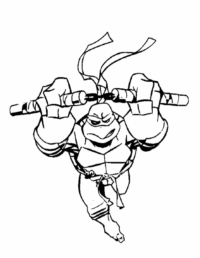 Dibujo gratuito Ninja Turtles #75525 de la coleccion Superhéroes y Supervillanos para imprimir