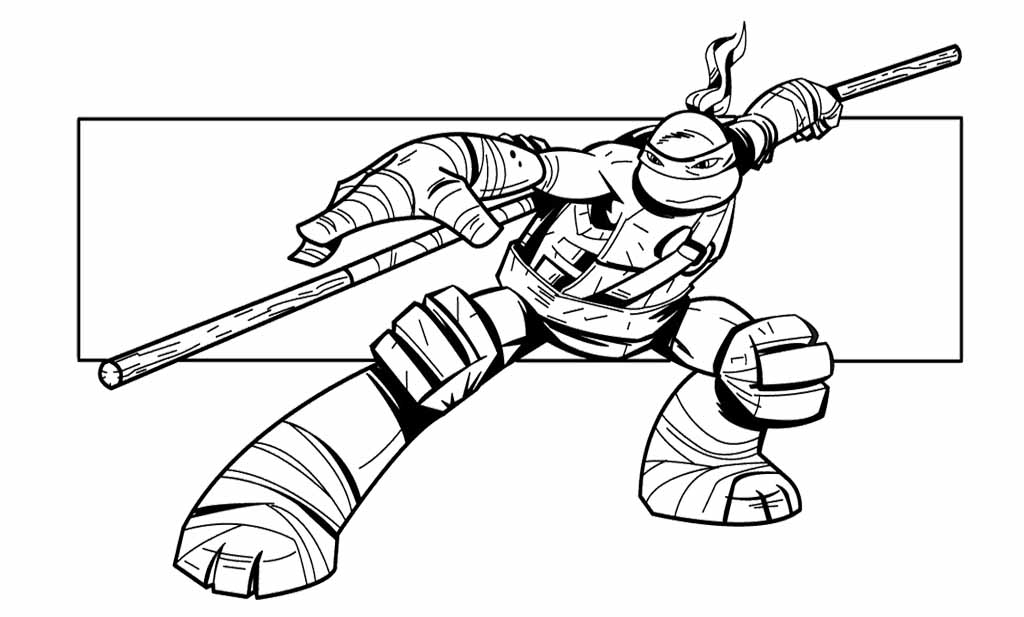 Dibujo gratuito Ninja Turtles #75547 de la coleccion Superhéroes y Supervillanos para imprimir
