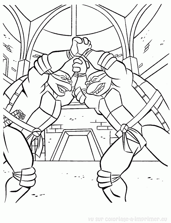 Dibujo gratuito Ninja Turtles #75585 de la coleccion Superhéroes y Supervillanos para imprimir