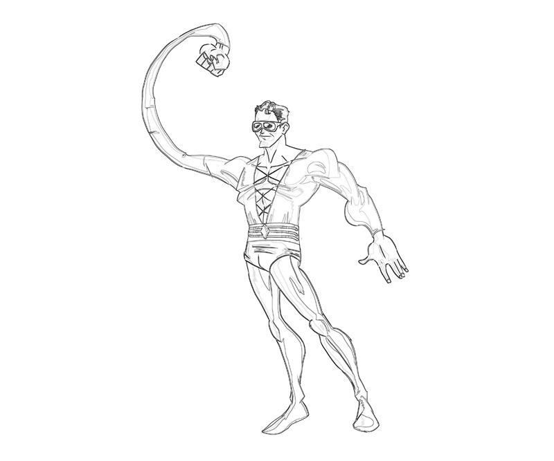Dibujo para colorear: Plastic Man (Superhéroes y Supervillanos) #83420 - Dibujos para Colorear e Imprimir Gratis
