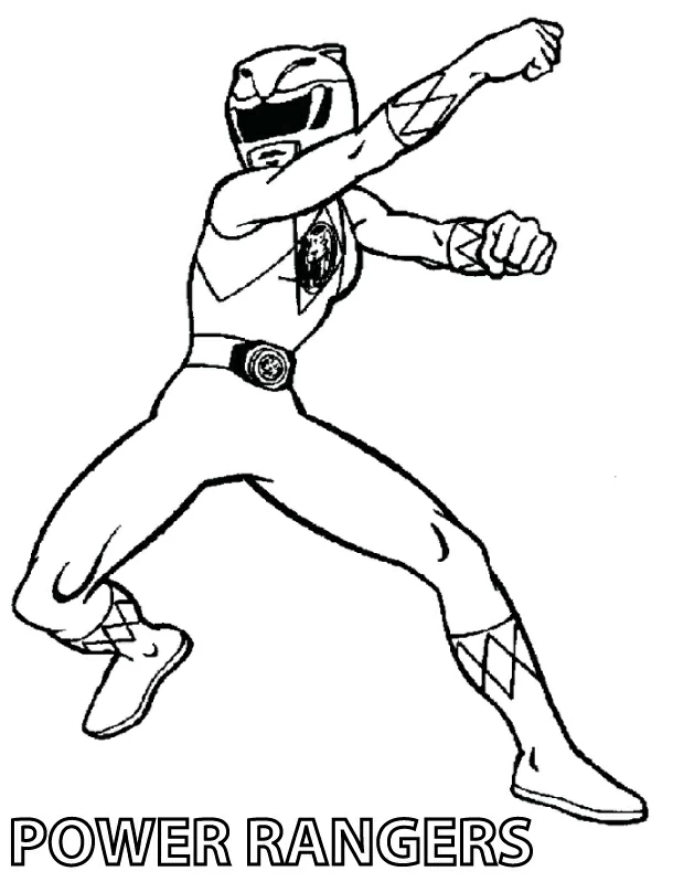 Dibujo para colorear: Power Rangers (Superhéroes y Supervillanos) #49962 - Dibujos para Colorear e Imprimir Gratis