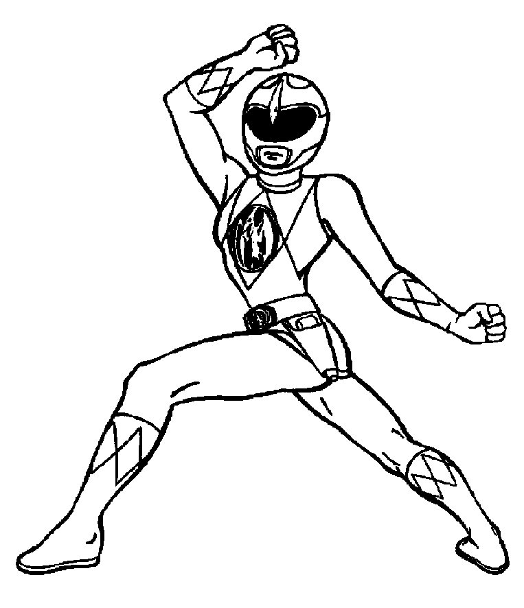 Dibujo gratuito Power Rangers #49976 de la coleccion Superhéroes y Supervillanos para imprimir