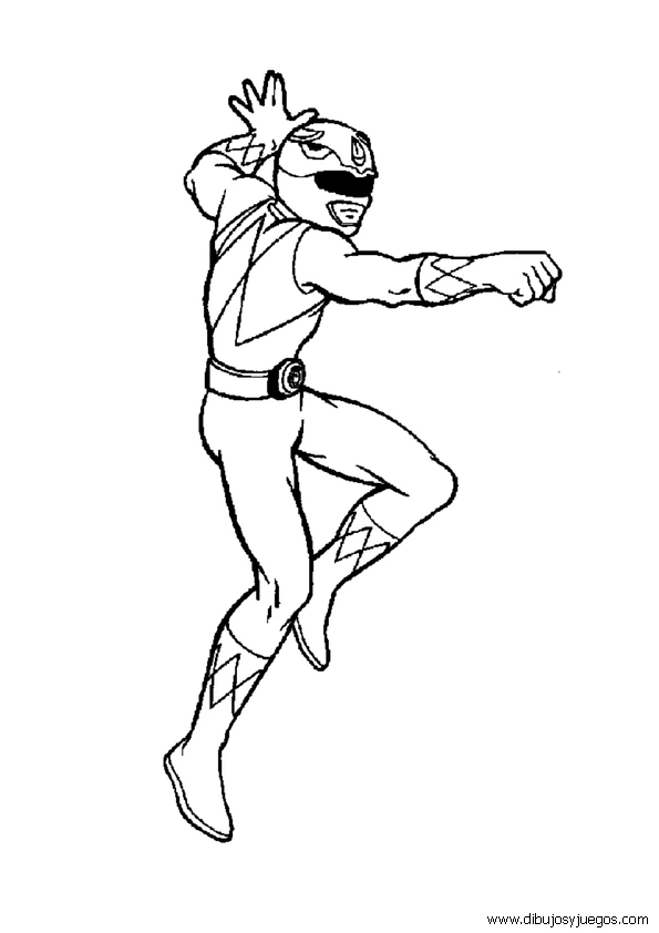Dibujo para colorear: Power Rangers (Superhéroes y Supervillanos) #50008 - Dibujos para Colorear e Imprimir Gratis