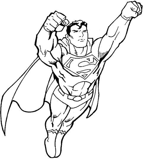 Dibujo para colorear: Súper Héroes DC Comics (Superhéroes y Supervillanos) #80270 - Dibujos para Colorear e Imprimir Gratis