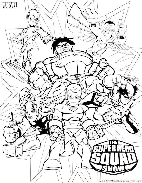 Dibujo gratuito Súper Héroes Marvel #79676 de la coleccion Superhéroes y Supervillanos para imprimir