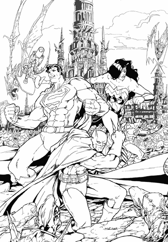 Dibujo gratuito Súper Héroes Marvel #79760 de la coleccion Superhéroes y Supervillanos para imprimir