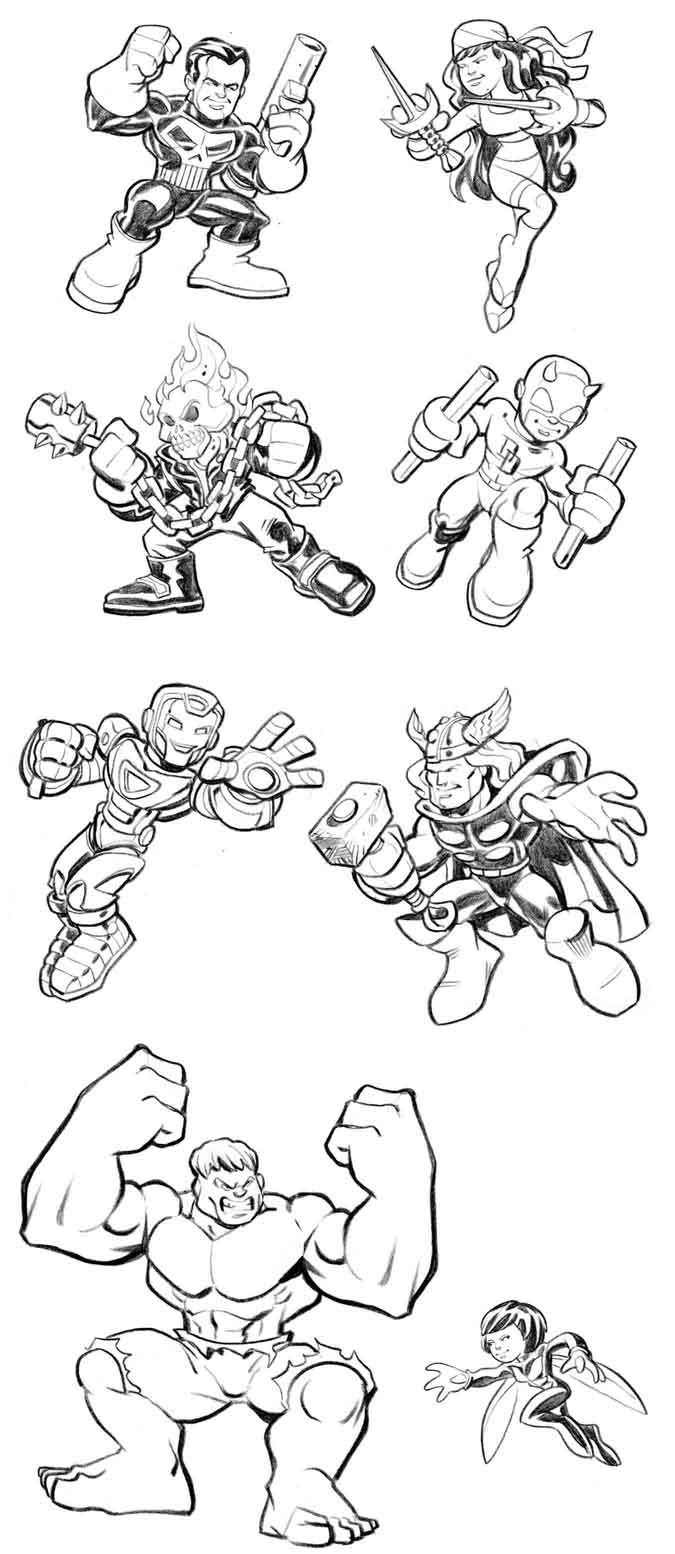 Dibujo gratuito Súper Héroes Marvel #79778 de la coleccion Superhéroes y Supervillanos para imprimir
