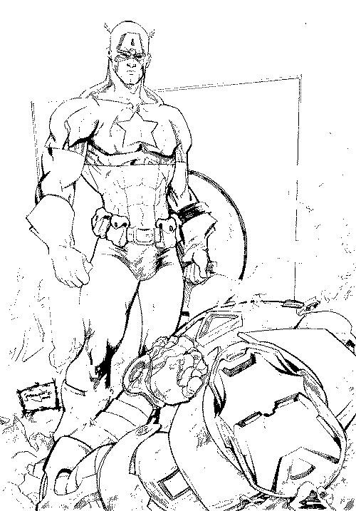 Dibujo gratuito Súper Héroes Marvel #79865 de la coleccion Superhéroes y Supervillanos para imprimir