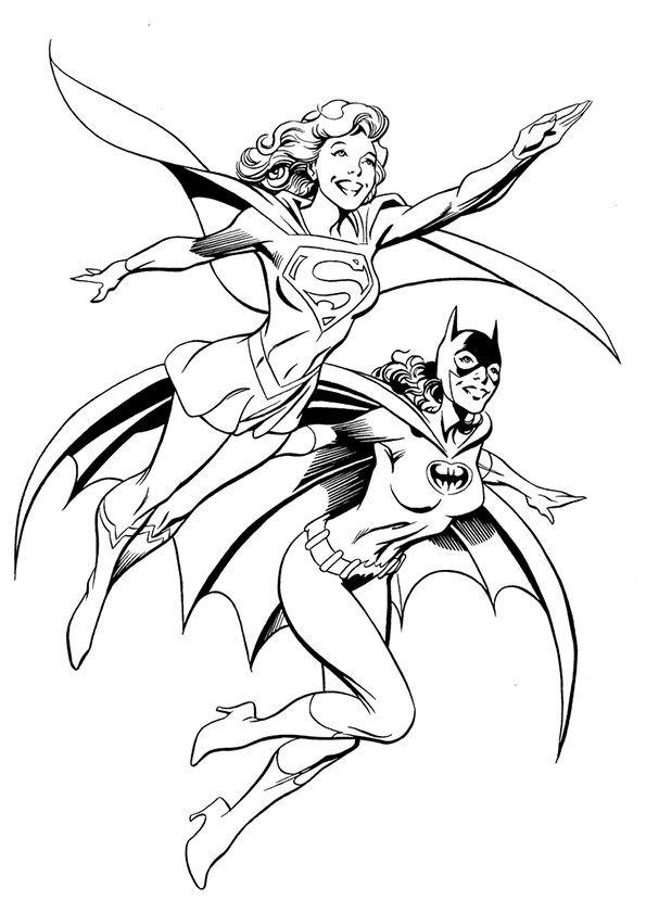 Dibujo gratuito Supergirl #83927 de la coleccion Superhéroes y Supervillanos para imprimir