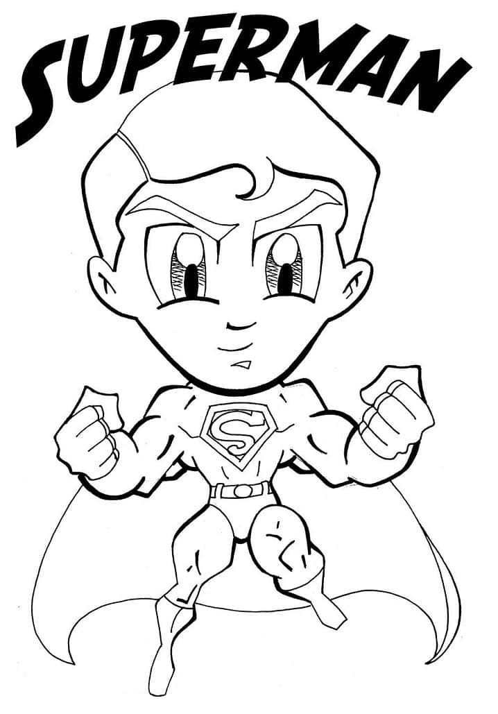 Dibujo gratuito Superman #189538 de la coleccion Superhéroes y Supervillanos para imprimir