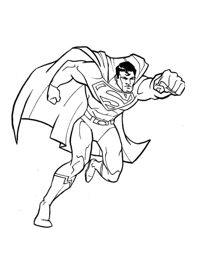 Dibujo gratuito Superman #189539 de la coleccion Superhéroes y Supervillanos para imprimir