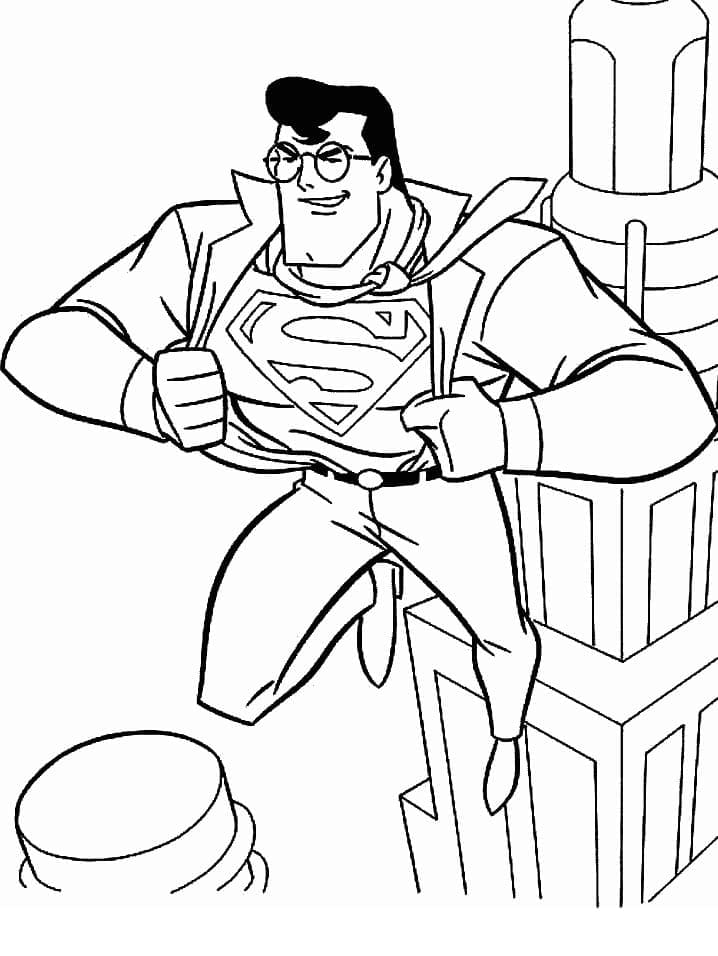 Dibujo gratuito Superman #189545 de la coleccion Superhéroes y Supervillanos para imprimir