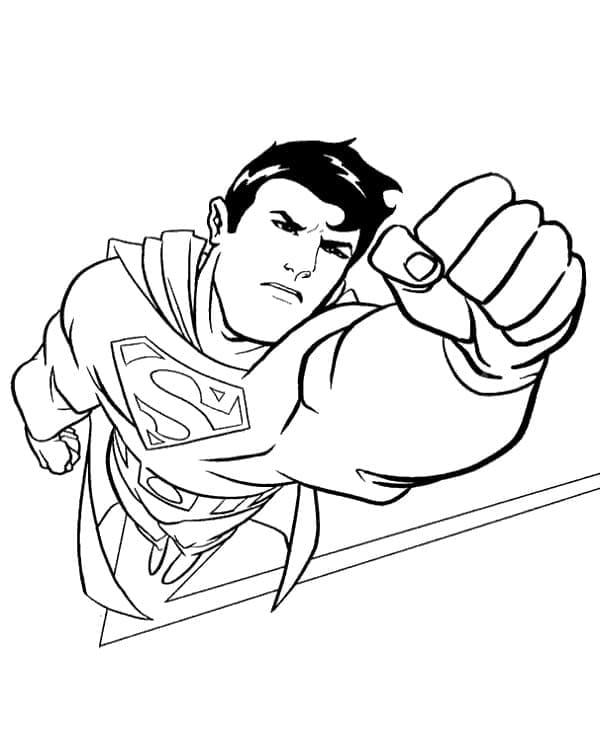 Dibujo gratuito Superman #189546 de la coleccion Superhéroes y Supervillanos para imprimir