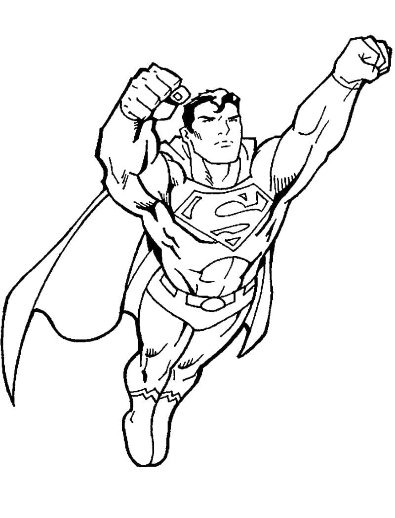 Dibujo gratuito Superman #189551 de la coleccion Superhéroes y Supervillanos para imprimir