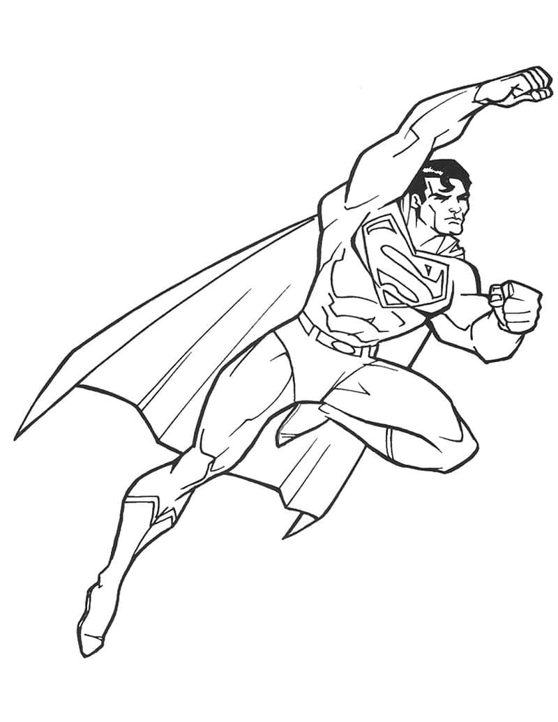 Dibujo gratuito Superman #189556 de la coleccion Superhéroes y Supervillanos para imprimir
