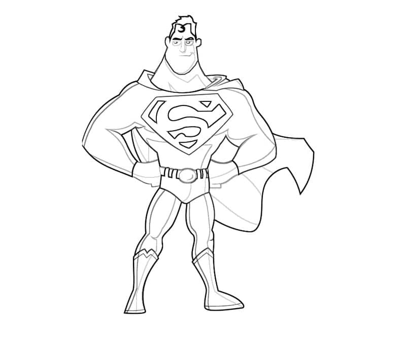 Dibujo gratuito Superman #189569 de la coleccion Superhéroes y Supervillanos para imprimir