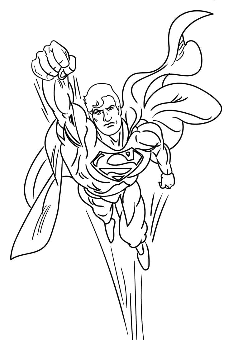 Dibujo gratuito Superman #189572 de la coleccion Superhéroes y Supervillanos para imprimir