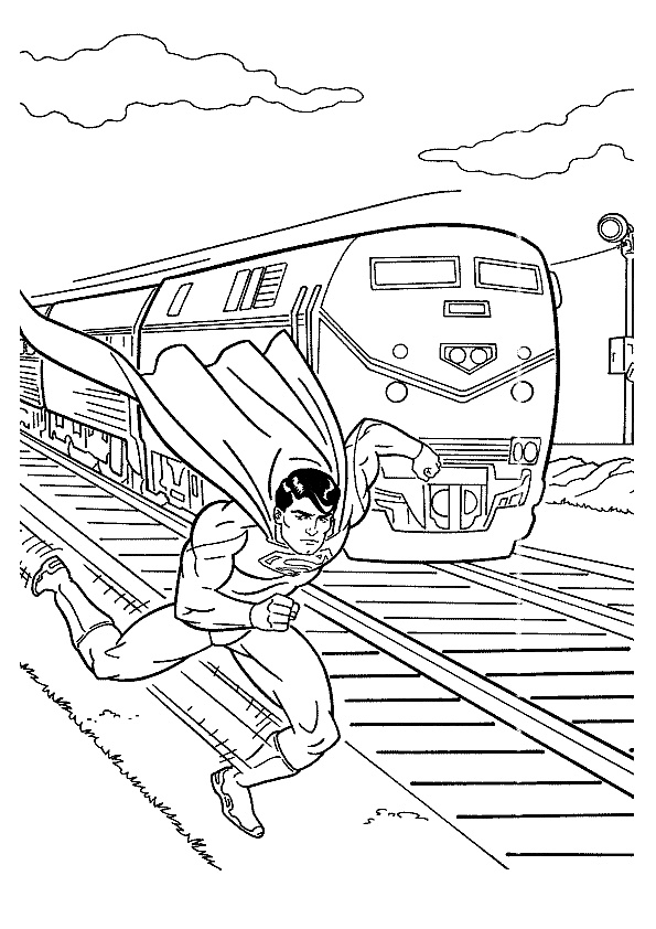 Dibujo gratuito Superman #83644 de la coleccion Superhéroes y Supervillanos para imprimir