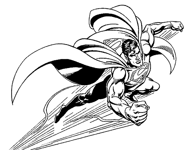 Dibujo gratuito Superman #83703 de la coleccion Superhéroes y Supervillanos para imprimir