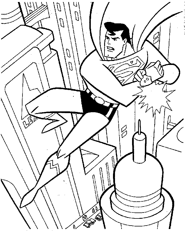 Dibujo gratuito Superman #83758 de la coleccion Superhéroes y Supervillanos para imprimir