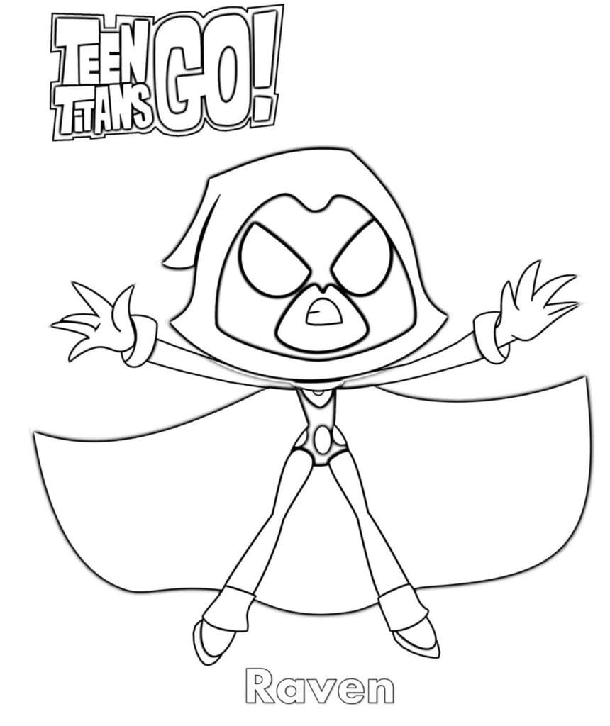 Dibujo gratuito Teen Titans Go! #196402 de la coleccion Superhéroes y Supervillanos para imprimir