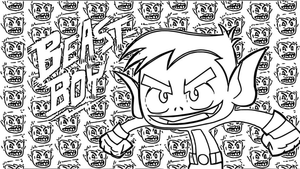 Dibujo para colorear: Teen Titans Go! (Superhéroes y Supervillanos) #196437 - Dibujos para Colorear e Imprimir Gratis