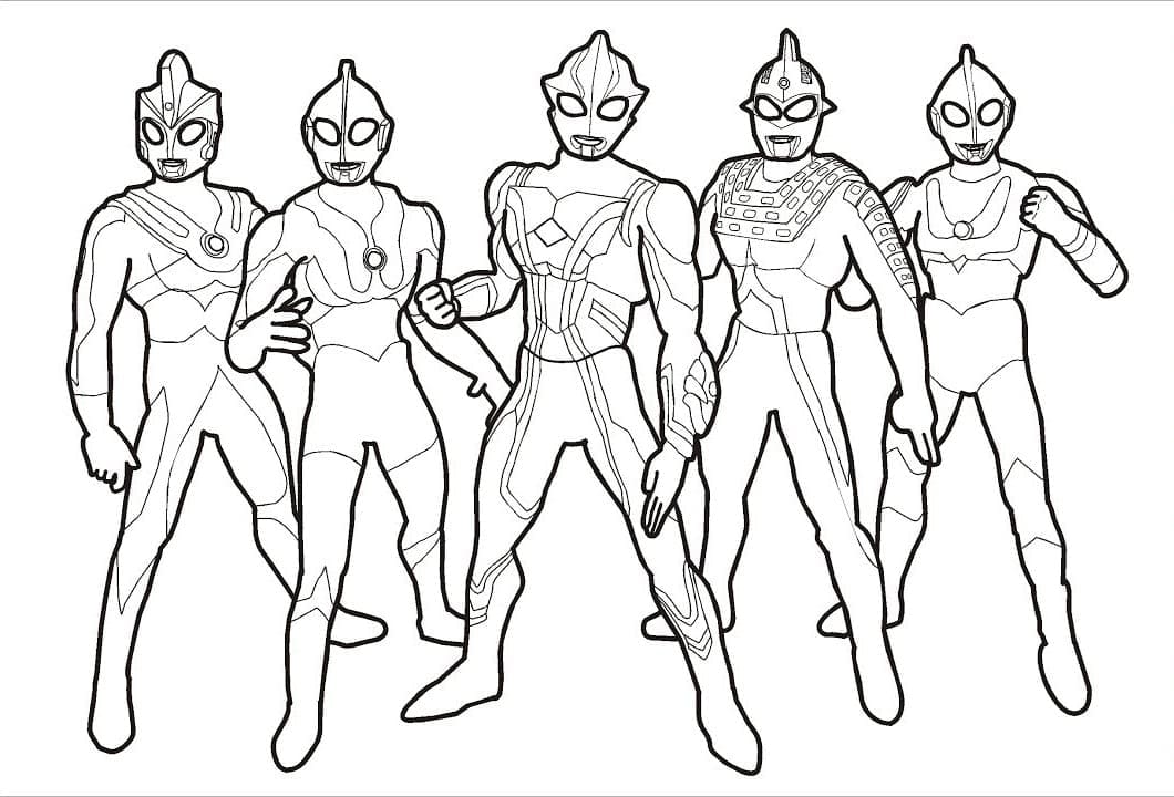 Dibujo para colorear: Ultraman (Superhéroes y Supervillanos) #205652 - Dibujos para Colorear e Imprimir Gratis