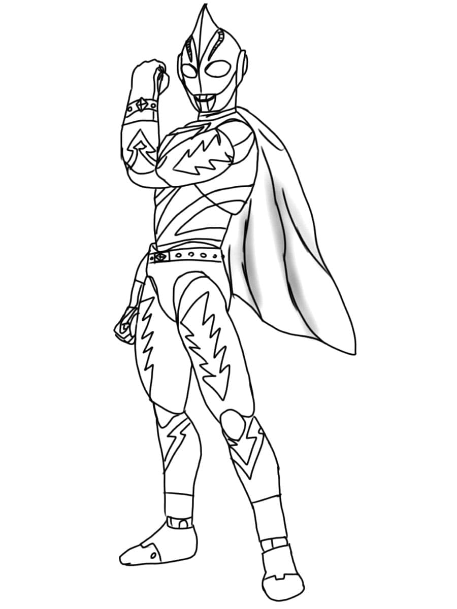 Dibujo para colorear: Ultraman (Superhéroes y Supervillanos) #205659 - Dibujos para Colorear e Imprimir Gratis